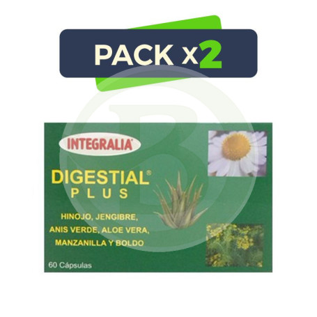 Pack 2x Digestial Plus 60 Cápsulas Integralia