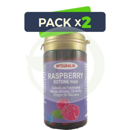 Pack 2x Raspberry Ketone Total 60 Cápsulas Integralia