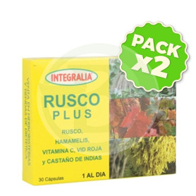 Pack 2x Rusco Plus 30 Cápsulas Integralia