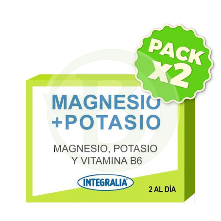 Pack 2x Magnesio + Potasio Integralia
