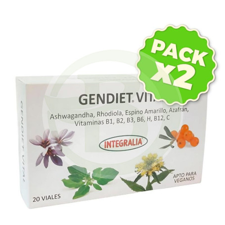 Pack 2x Gendiet Vital 20 Viales Integralia