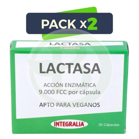 Pack 2x Lactasa 30 Cápsulas Integralia
