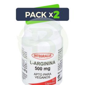 Pack 2x L-Arginina 500Mg 60 Cápsulas Integralia
