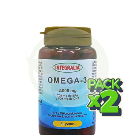 Pack 2x Omega 3 60 Perlas Integralia