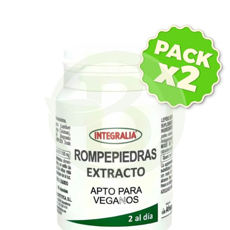 Pack 2x Extracto De Rompepiedra 60 Cápsulas Integralia