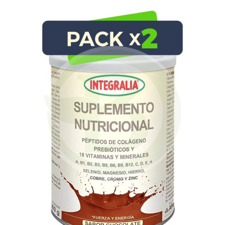Pack 2x Suplemento Nutricional Sabor Chocolate 300G Integralia