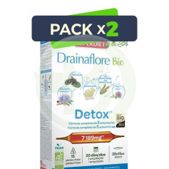 Pack 2x Drainaflore Bio 20 Ampoules Superdiet
