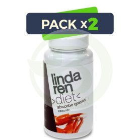 Pack 2x Chitosán 80 Cápsulas Lindaren Diet