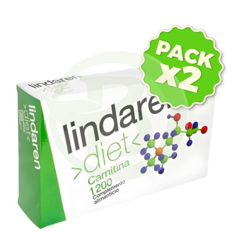 Pack 2x Carnitina 1200 20 Ampollas Lindaren Diet