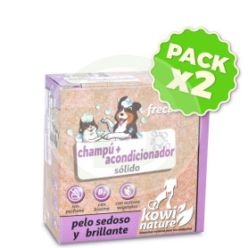 Pack 2x Kowi Champú + Acondiconador Sólido, 70 Gr Kowi Nature
