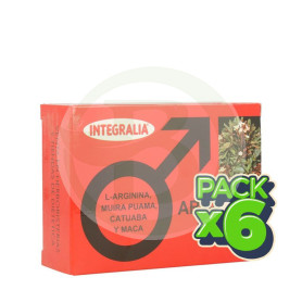 Pack 6x Arginina Plus 60 Cápsulas Integralia