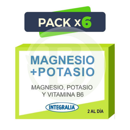 Pack 6x Magnesio + Potasio Integralia