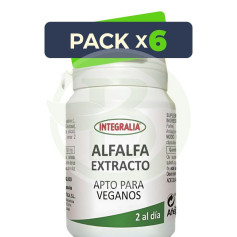 Pack 6x Extracto De Alfalfa 60 Cápsulas Integralia