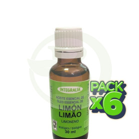 Pack 6x Aceite Esencial De Limón Eco 30Ml Integralia
