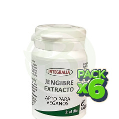 Pack 6x Extracto De Jengibre 60 Cápsulas Integralia