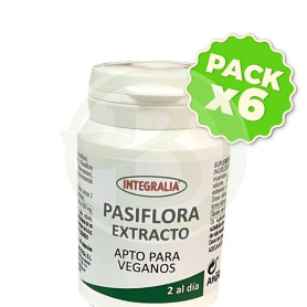 Pack 6x Extracto De Pasiflora 60 Cápsulas Integralia