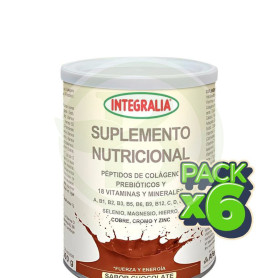 Pack 6x Suplemento Nutricional Sabor Chocolate 300G Integralia