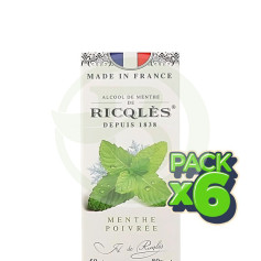 Pack 6x Ricqlès Alcool De Menthe 50Ml Superdiet