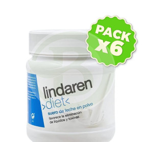 Pack 6x Suero de Leche Neutro 500Gr. Lindaren Diet