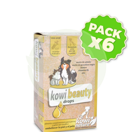 Pack 6x Kowi Beauty Drops, 125 Ml Kowi Nature