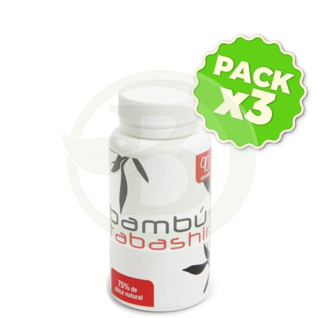 Pack 3x Bambú Tabashir 400Mg. 90 Cápsulas Plantis