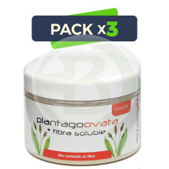 Pack 3x Plantago Ovata + Fibre Soluble 180gr Plantis