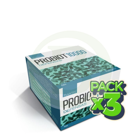 Pack 3x Probiot 10.000 Defensas 15 Sobres Plantis