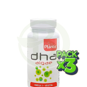 Pack 3x Dha Vegetal Algae 30 Cápsulas Plantis