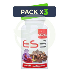 Pack 3x Es3 Safran + Ashwagandha 30 Gélules Plantis