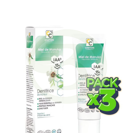 Pack 3x Dentífrico Blanqueante con Miel De Manuka Comptoirs & Compagnies