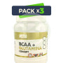Pack 3x Bcaa + Glutamina Mandarina Extreme Purity 600Gr. Megaplus