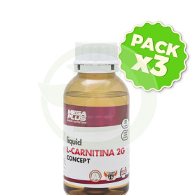 Pack 3x Carnitine Competition sin Cafeína 500Ml. Megaplus