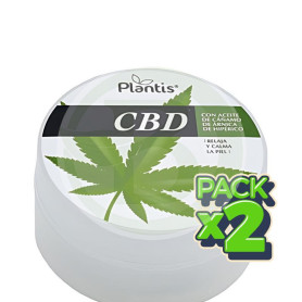 Pack 2x Cbd Crema De Cáñamo 50 Ml Plantis