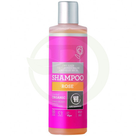 Shampooing Cheveux Secs Roses 500Ml. Urtekram