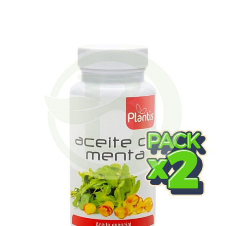 Pack 2x Aceite De Menta 60 Perlas Plantis
