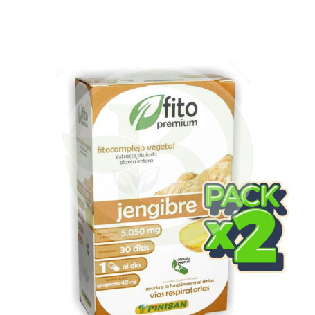 Pack 2x Fito Premium Jengibre 30 Cápsulas Pinisan
