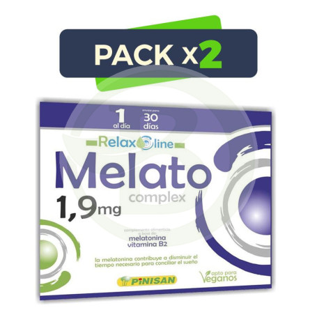 Pack 2x Melato Complex 1,9Mg. 30 Cápsulas Pinisan