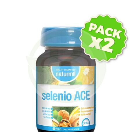 Pack 2x Selenio Ace 60 Perlas Naturmil
