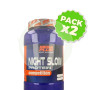 Pack 2x Night Slow Protein Competition Fresa 2Kg. Megaplus