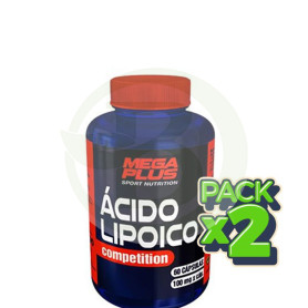 Pack 2x Acido Lipoico Competition 60 Cápsulas Megaplus