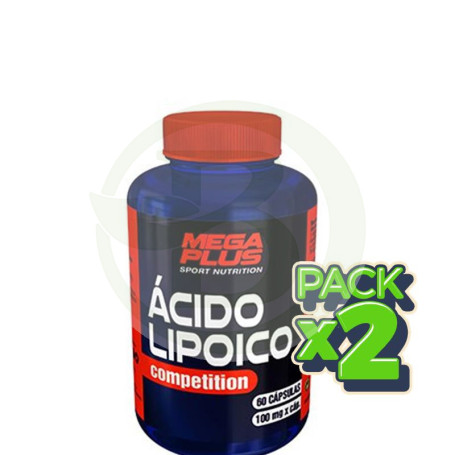 Pack 2x Acido Lipoico Competition 60 Cápsulas Megaplus