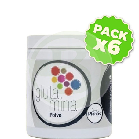 Pack 6x Glutamina 250Gr. Plantis