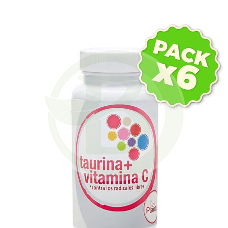 Pack 6x Taurina + Vitamina C 60 Cápsulas Plantis