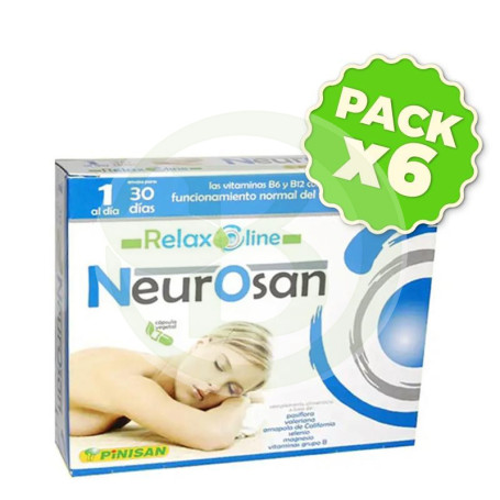 Pack 6x Neurosan Plus 30 Cápsulas Pinisan