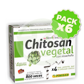 Pack 6x Siluplan Chitosan Vegetal Con Alcachofa Pinisan