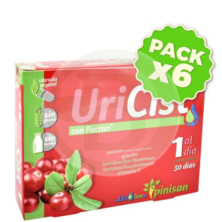 Pack 6x Uricist 30 Cápsulas Pinisan