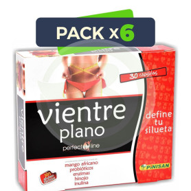 Pack 6x Perfect Line Vientre Plano 30 Cápsulas Pinisan