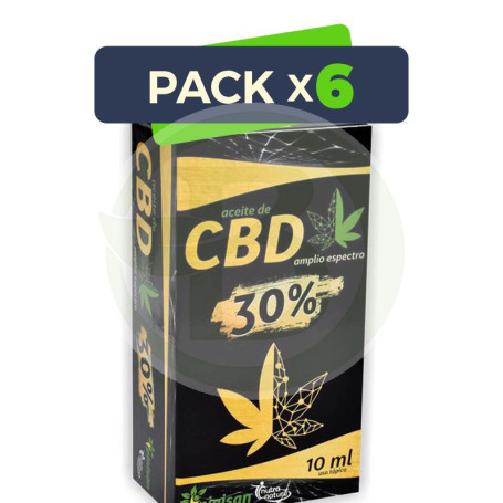Pack 6x Aceite Cbd 30% Amplio Espectro 10ml Pinisan