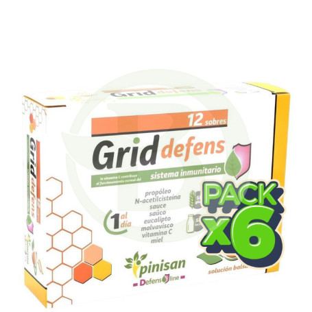 Pack 6x Grid Defens 12 Sobres Pinisan