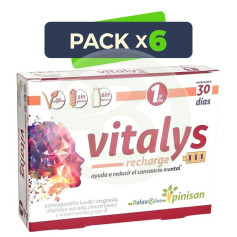 Pack 6x Vitalys Recharge 30 Gélules Pinisan